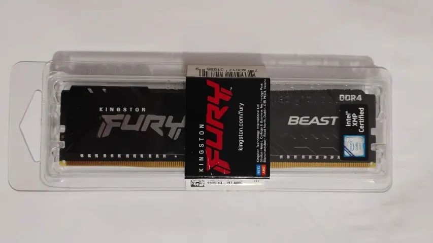 Memória Ram Para Pc Ddr4 3200Mhz Cl16 16Gb 1x16gb Kingston Fury  - Foto 2