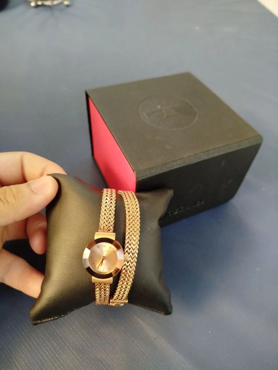 Relógio Technos Feminino Mini Rosé 5Y20IR/4J - Foto 4