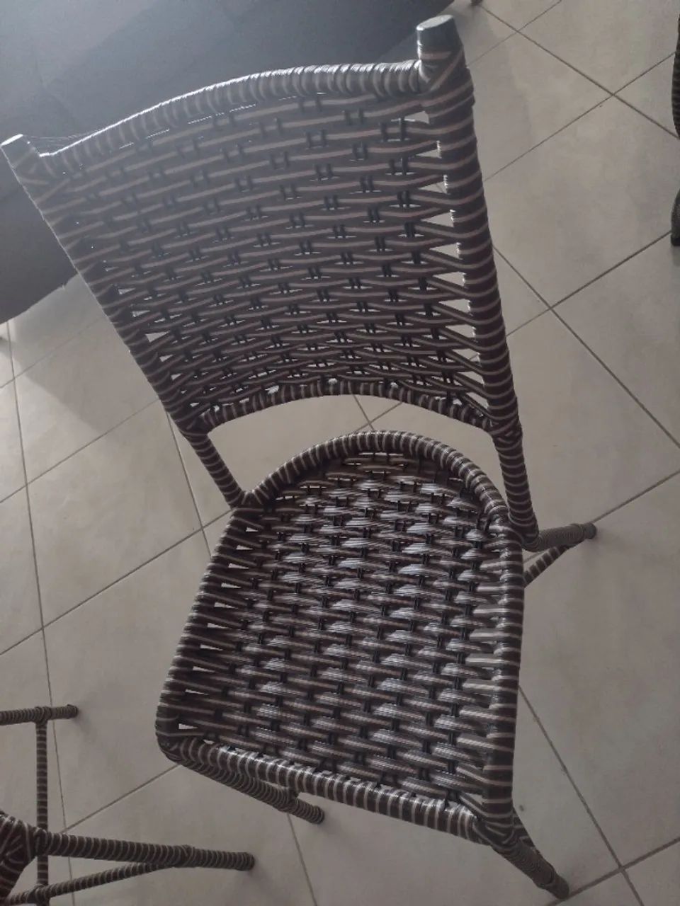 Cadeiras de Ferro com Material Sintético. - Foto 4