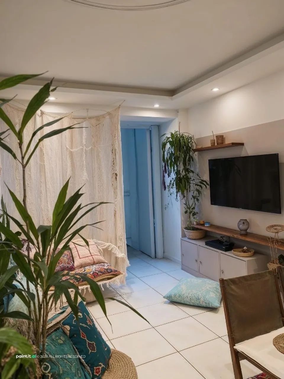 APARTAMENTO 2º Andar - 2/4, Sala com Gesso no teto - CONDOMÍNIO FLORATTA, CONCEIÇÃO