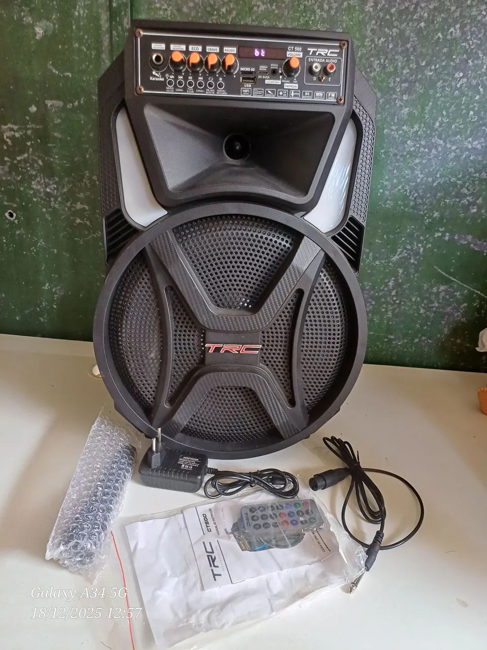 TRC - CT500 - Caixa de som amplificada bluetooth 500W
