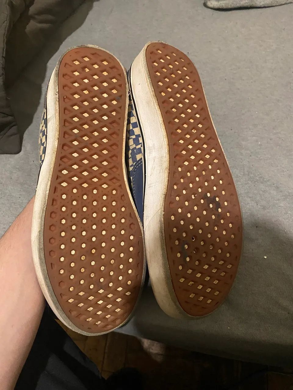 vans  authentic quadriculado azul - Foto 4