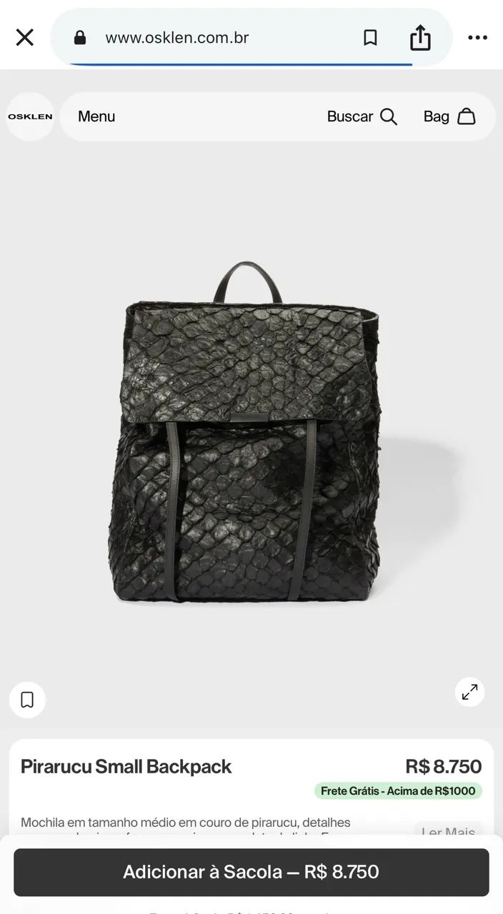 Mochila Osklen Pirarucu - Foto 4