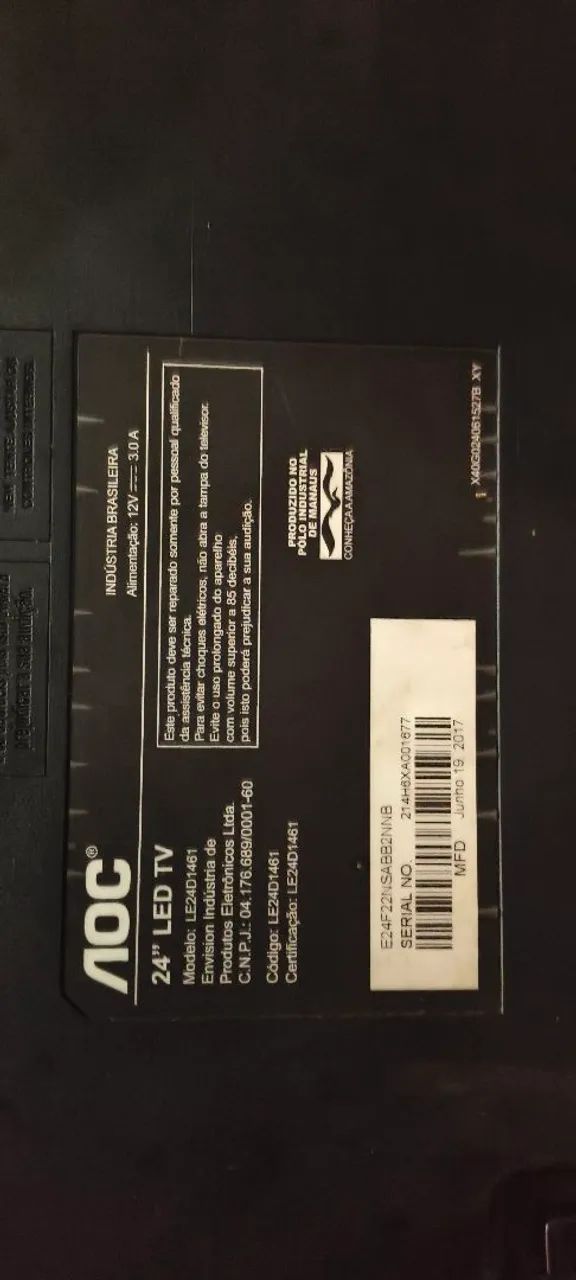 TV não é smart 24 polegadas funcionando perfeitamente não precisa de conversor  - Foto 3