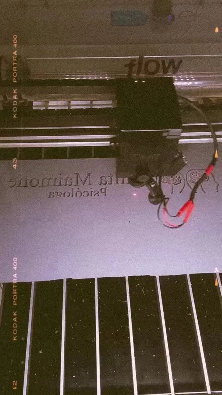 MÁQUINA LASER DUE FLOW CO? 45W COMPLETA - PRONTA PARA PRODUÇÃO - Foto 4