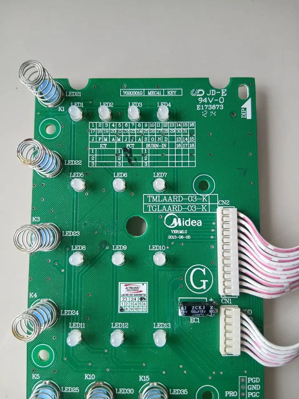 Placa de Interface - Micro-ondas Electrolux 