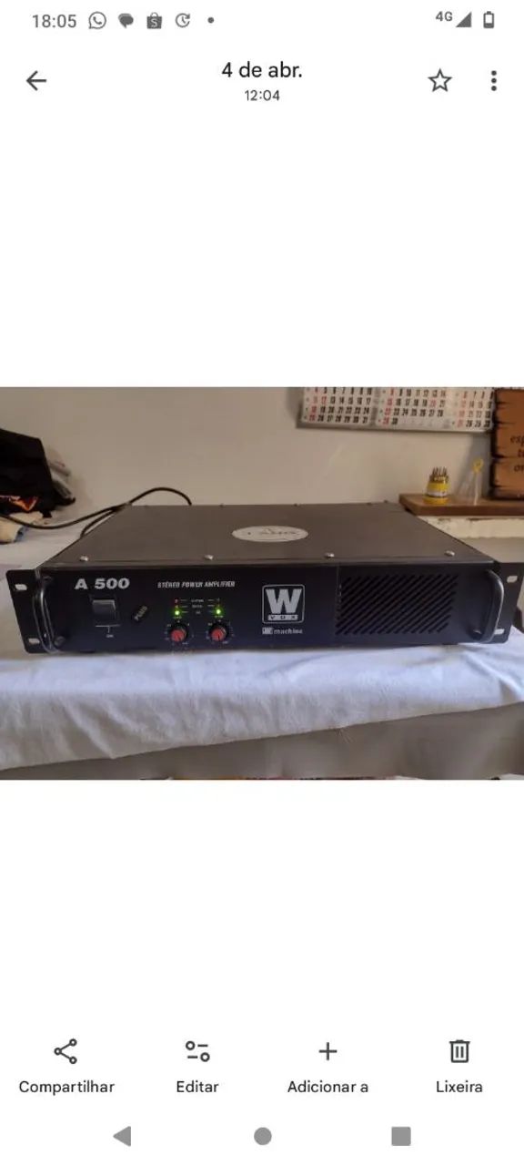 Potência MACHINE modelo A 500