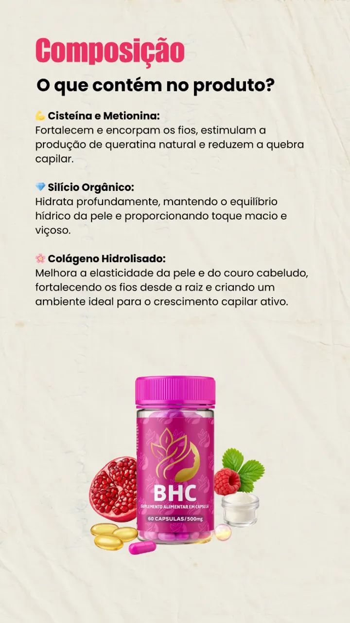 BHC hair Premium - PAGUE NA ENTREGA/ENTREGA GRÁTIS - Foto 3