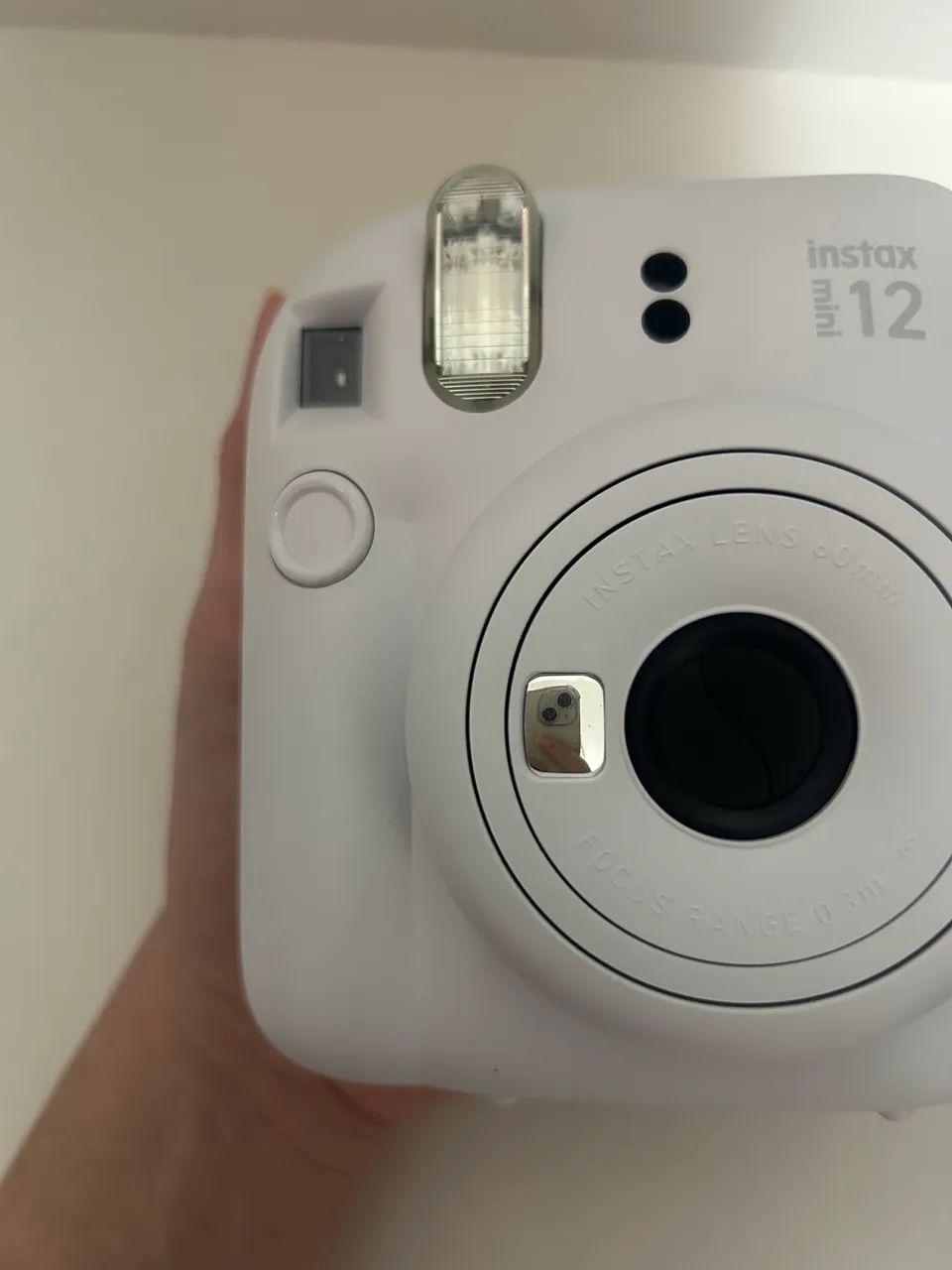 Câmera Instax Mini 12 Branca com Capa Protetora Branca - Foto 2