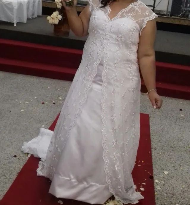 Vestido de noiva. Veste até o 46/48 - Foto 2
