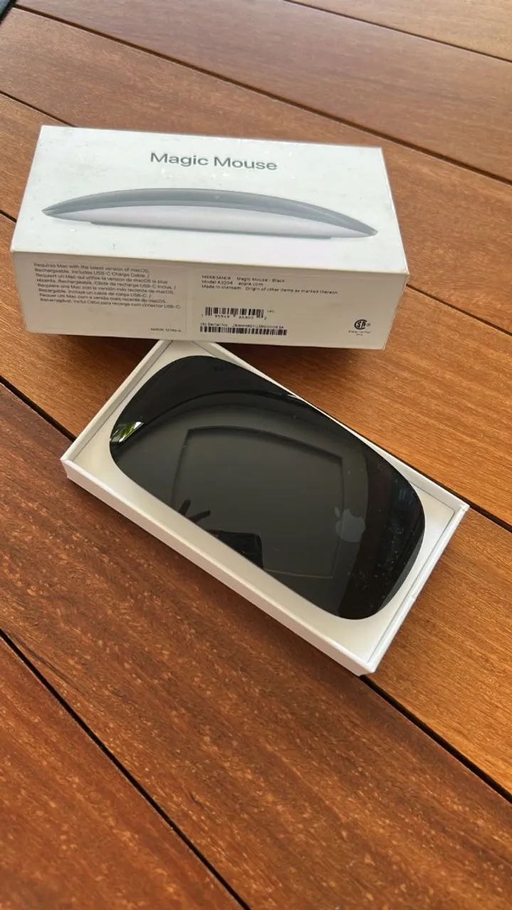 Magic Mouse Preto Apple 3 - Foto 2