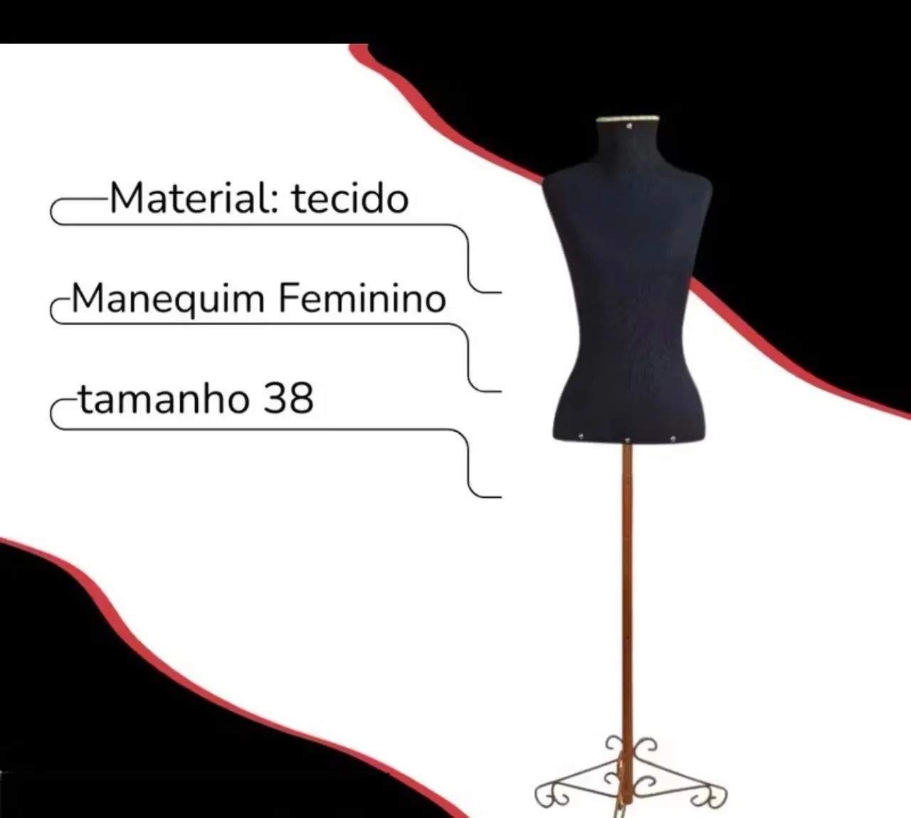 Manequim novo com pedestal rose  - Foto 2
