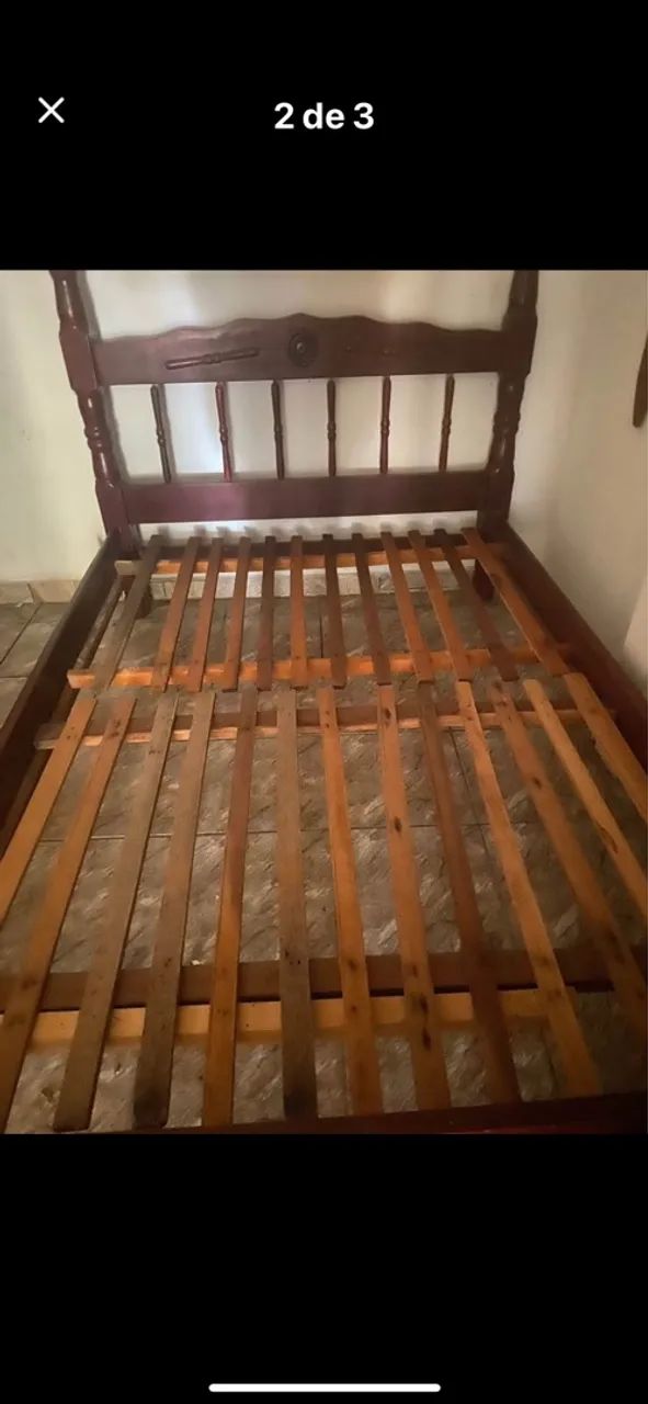 Cama de casal madeira maciça  - Foto 2