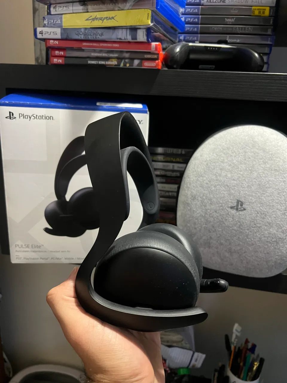 Fone Pulse Elite Midnight Black PS5/PC - Foto 5