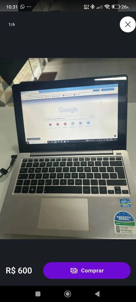 Notebook c/ tela touch - Foto 2