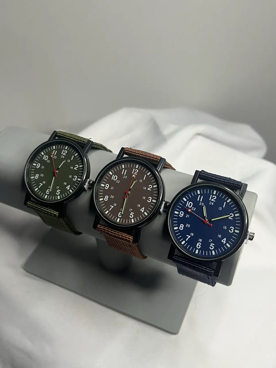  Relógio Masculino Vintage Casual 
