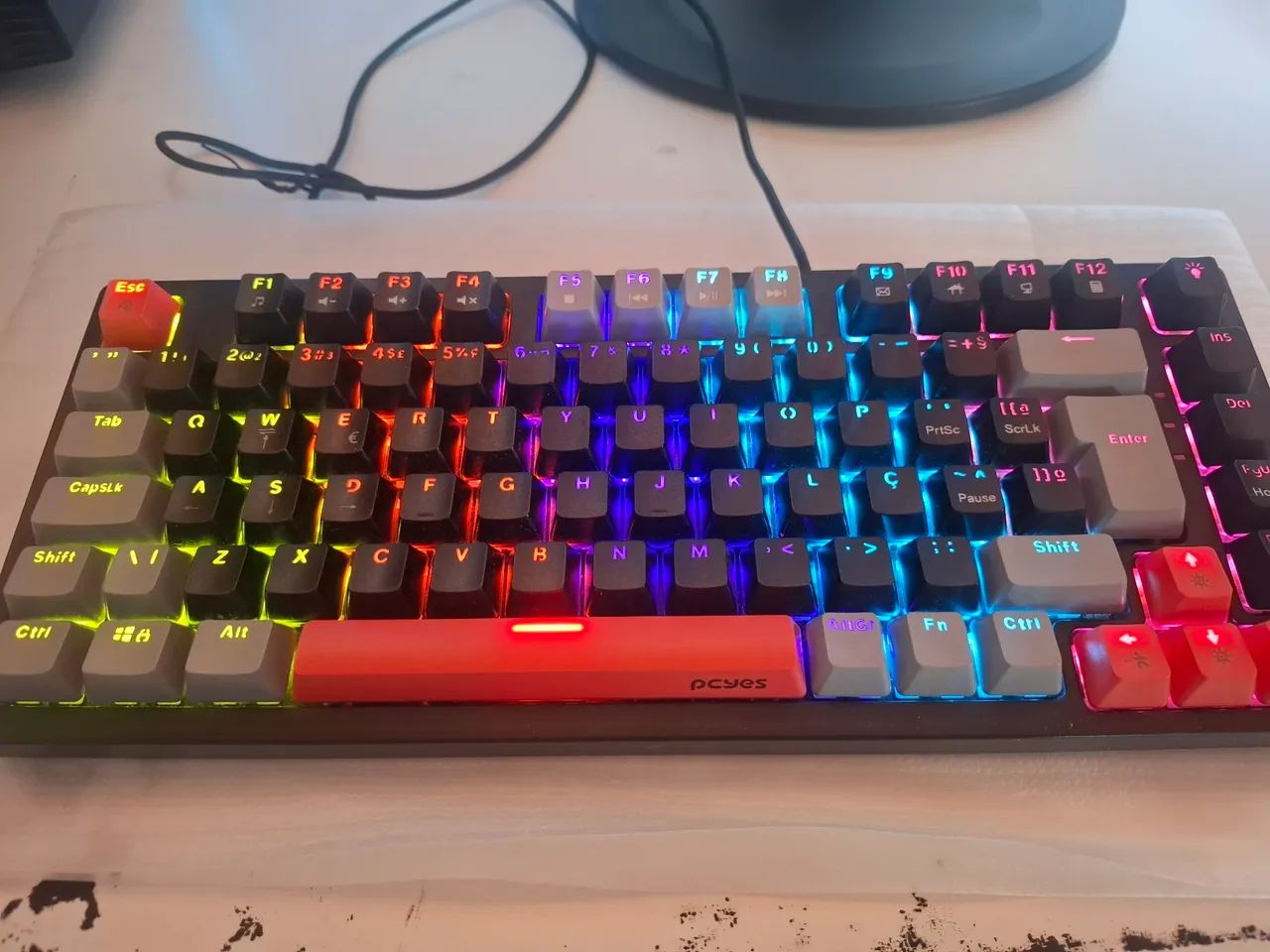 Teclado retroiluminado Mecânico Kirin Pcyes - Foto 3