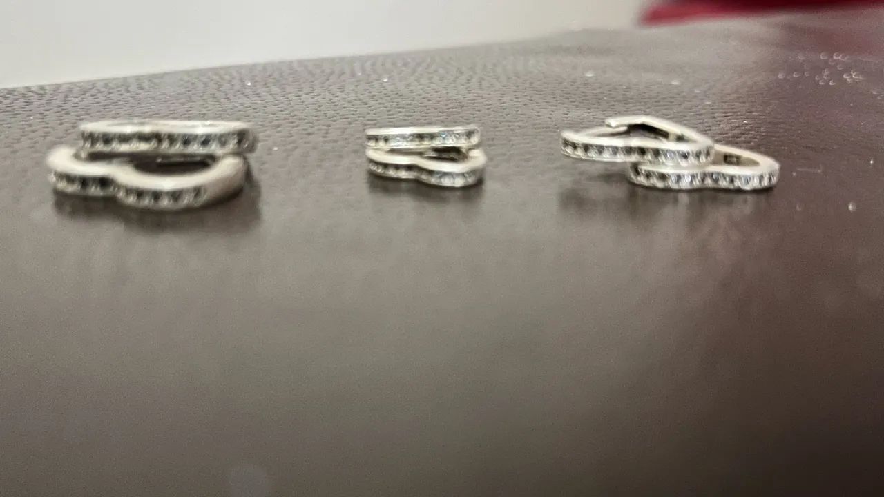 Brinco de prata 925 - Foto 3