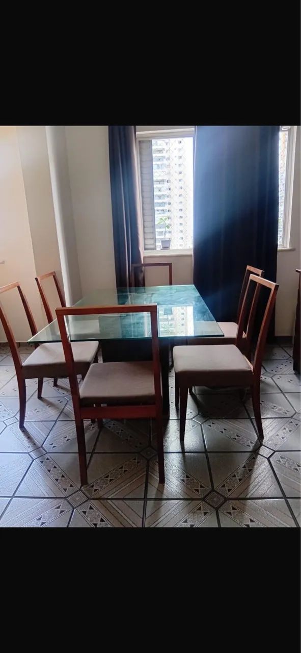 Mesa 6 lugares vidro temperado - Foto 2