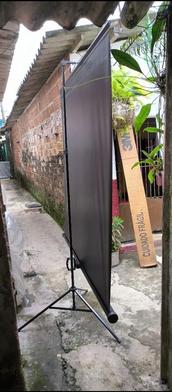 Tela de projeção c/ tripé, 3M 120 polegadas - Foto 4