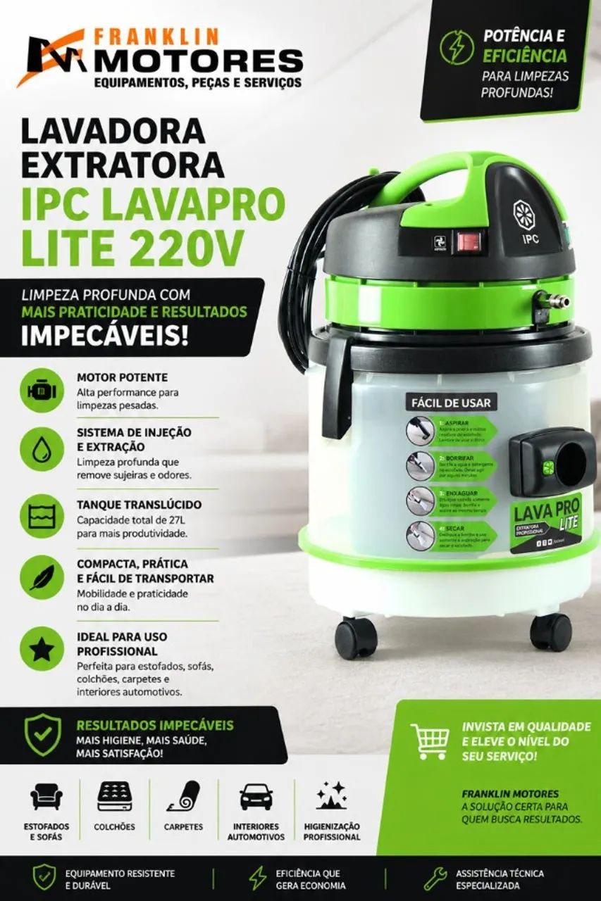 Lavadora Extratora IPC LAVAPRO LITE 220V