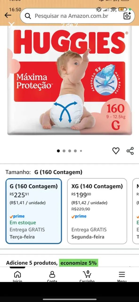 Fralda HUGGIES G  - Foto 2