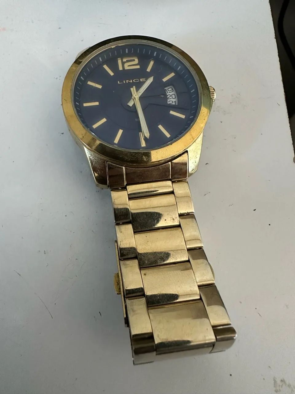 Relógio Line Dourado Novíssimo  - Foto 4