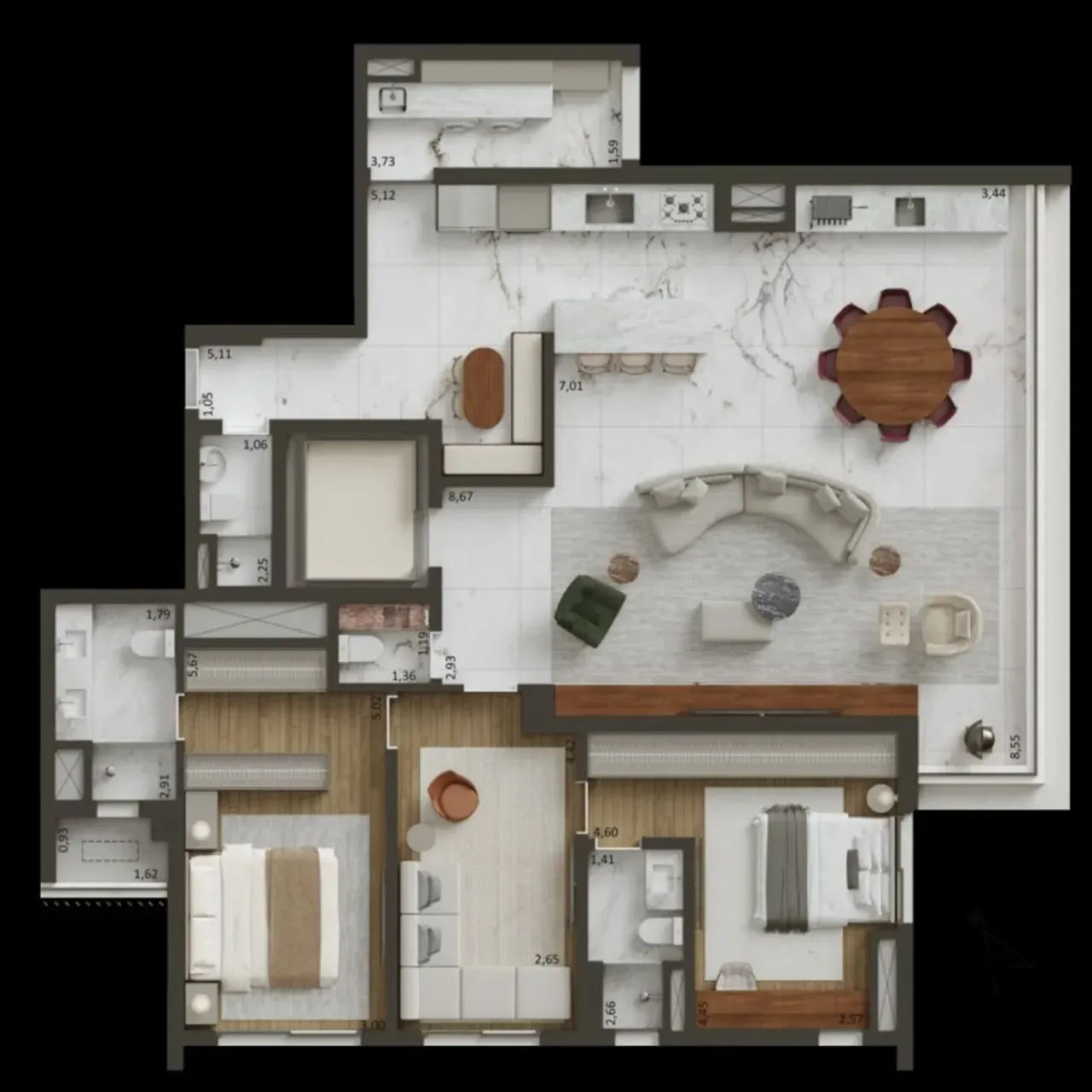PLANTA 163m²