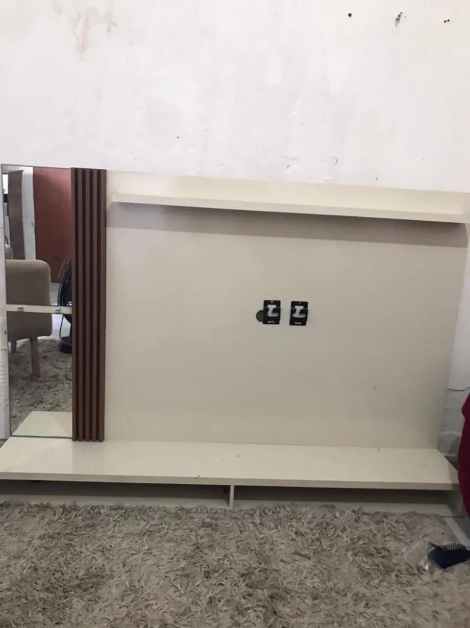 Painel de TV Parede MDF Claro 