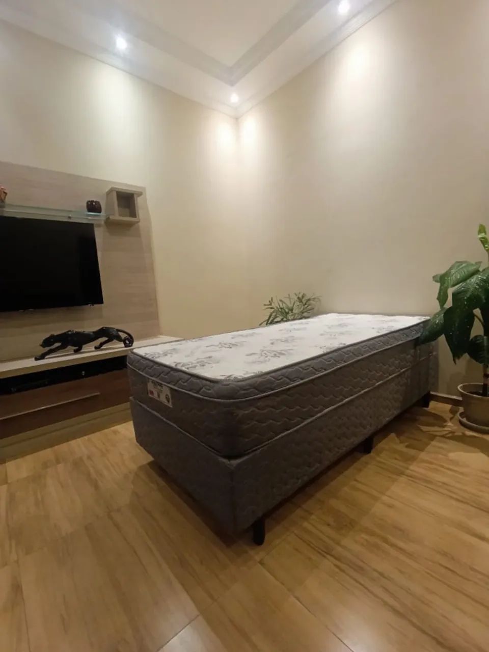 Cama box solteiro com molas ensacadas (entrego) - Foto 4