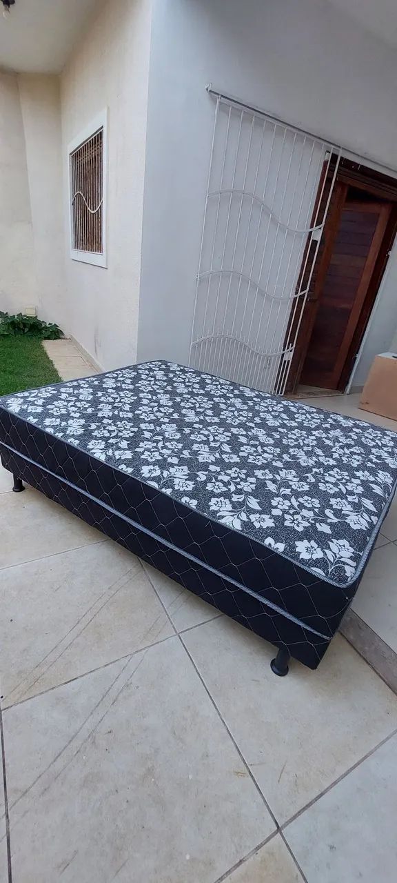 Cama Box de Molas Casal Conjugada