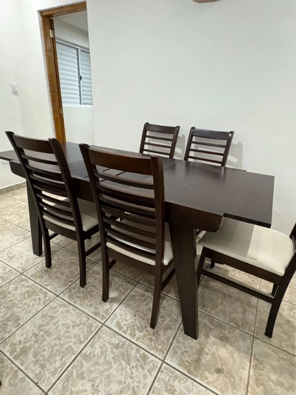 Mesa de jantar extensível (abre e fecha) - Foto 4