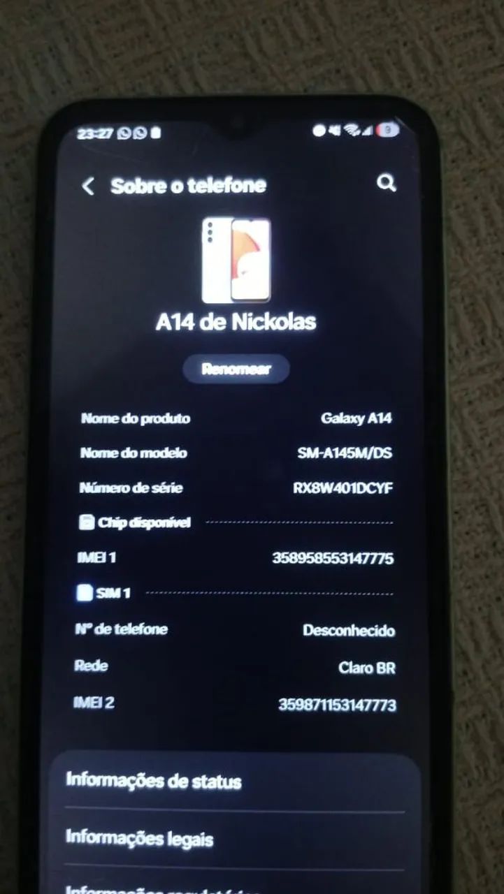Celular a venda Samsung galaxy a14 com capinha 128gb - Foto 2