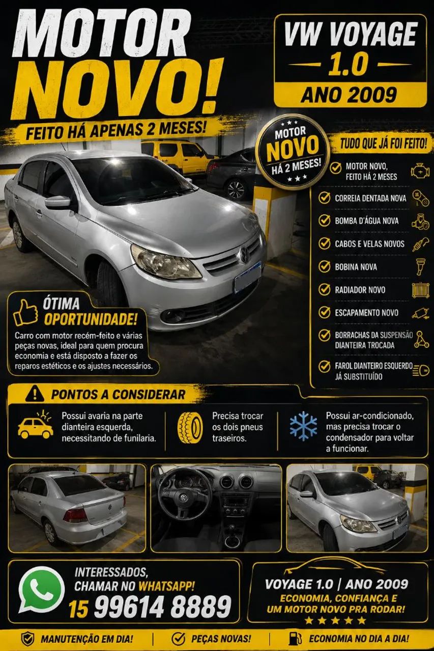 Volkswagen Voyage VOYAGE 1.0/1.0 City Mi Total Flex 8V 4p 2010