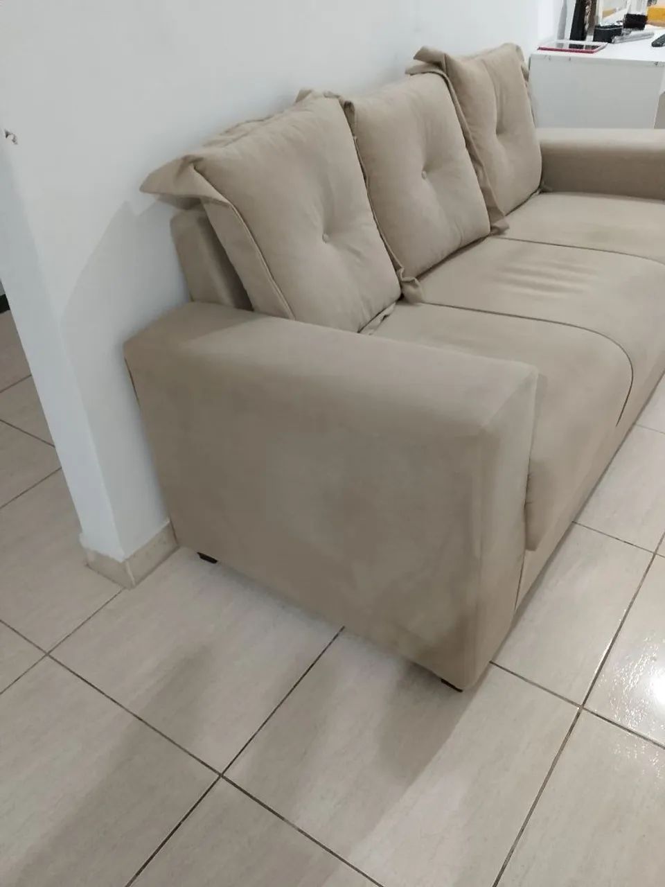 Sofá de Três Lugares em Excelente Estado  - Foto 2