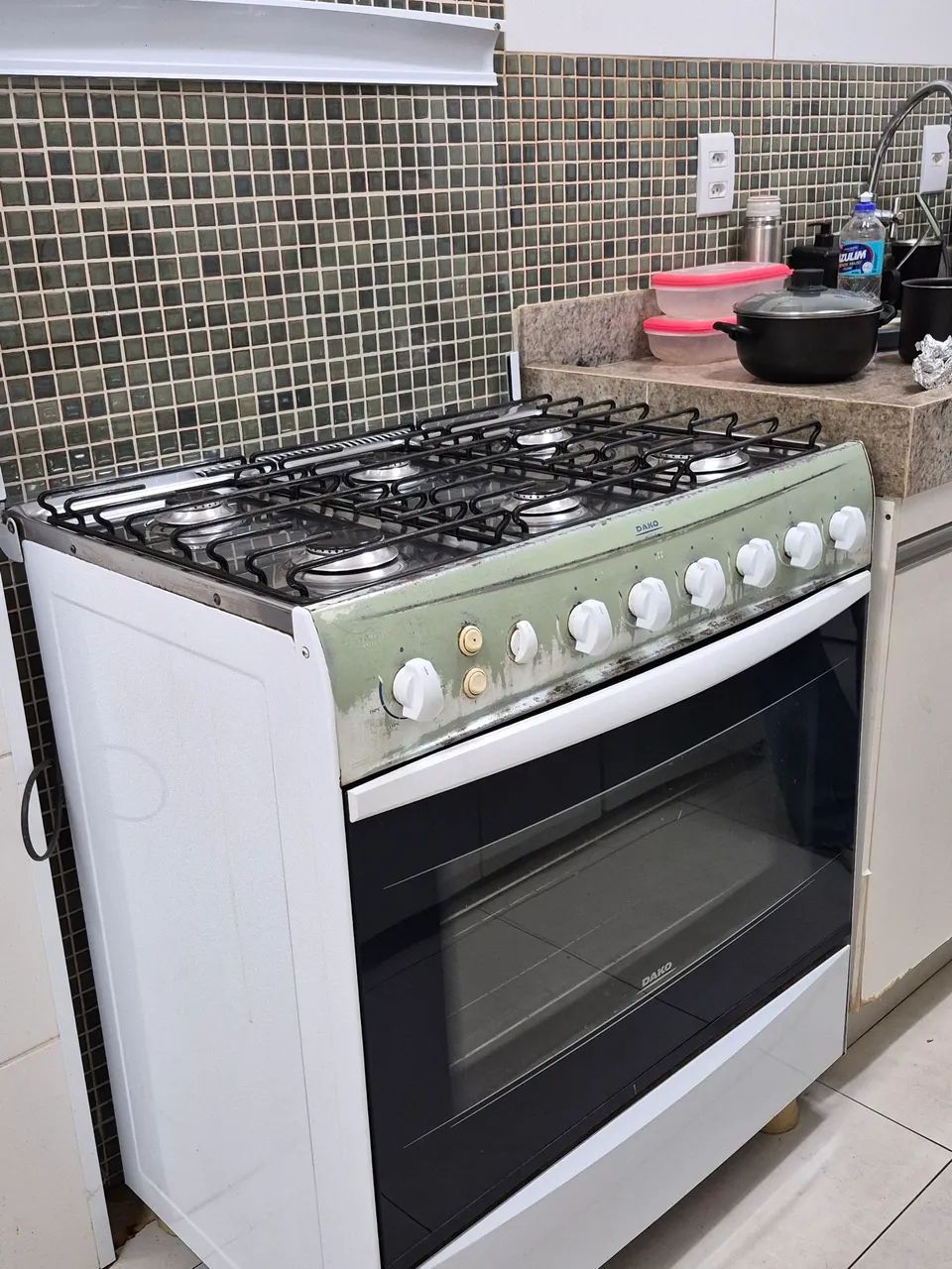 Fogão DAKO 6 bocas com função grill e timer - Foto 5