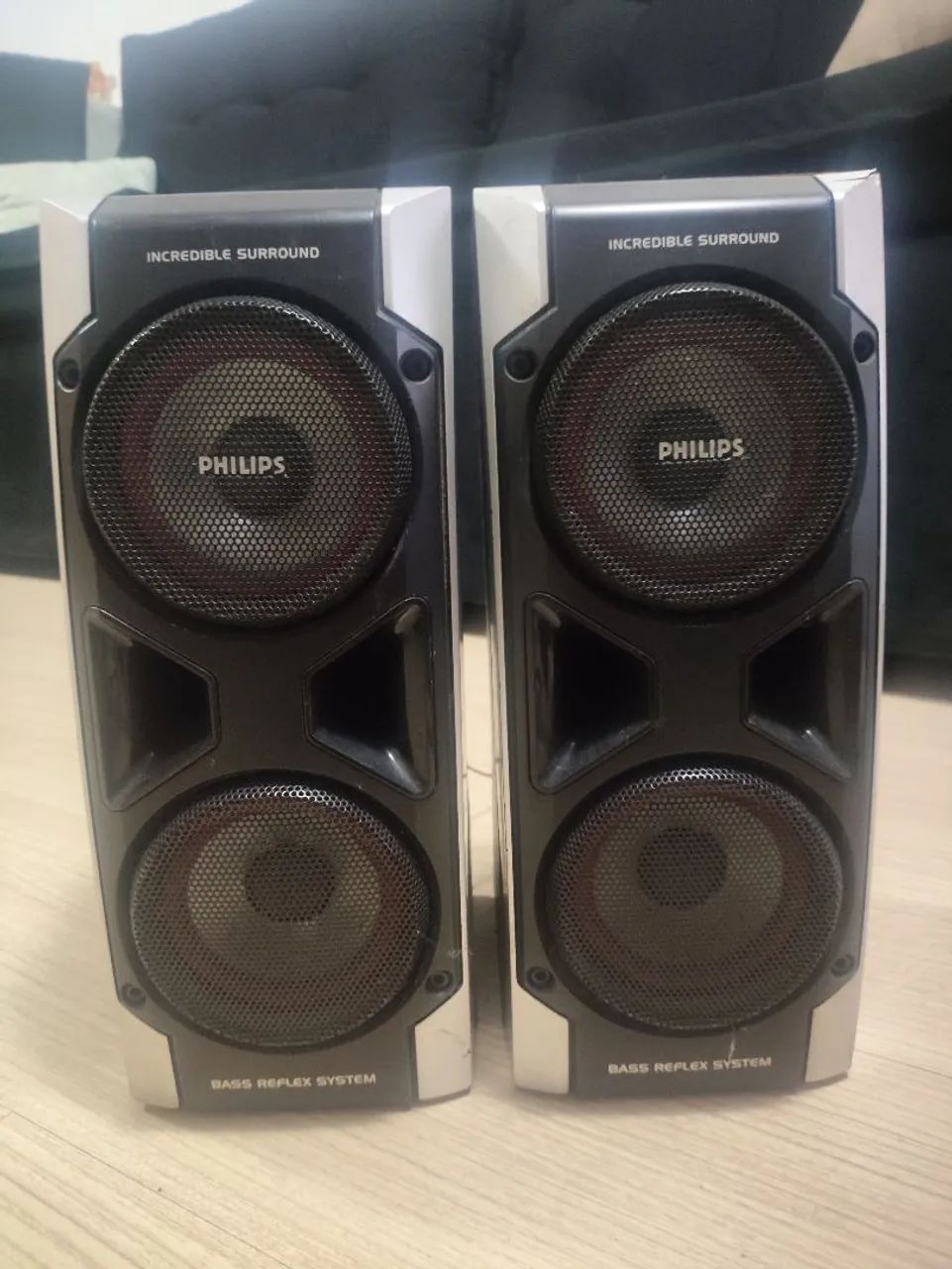 Caixas de Som Philips 3ohms, par funcionando, envio Olx Pay