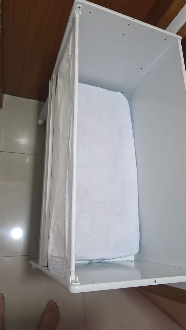 Mini berço com colchão  - Foto 4