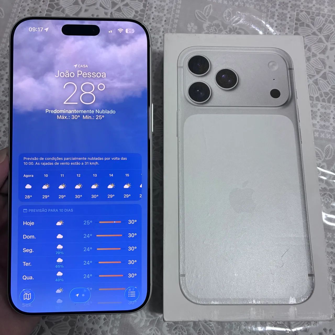 iPhone 17 Pro Max 256GB Prata - Garantia até Jan/2027 - Celulares