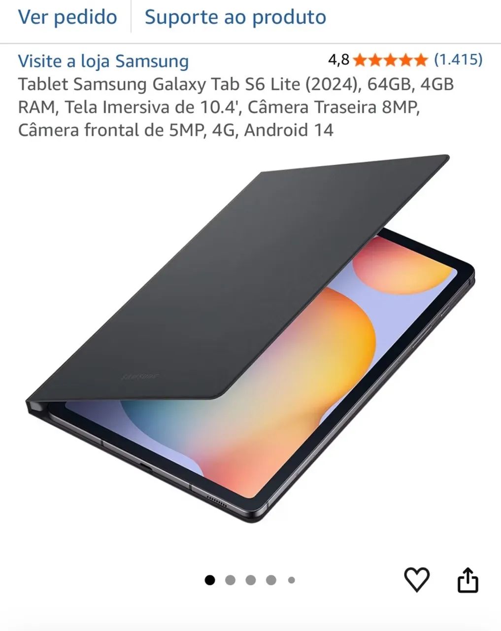 Tablet Samsung Galaxy Tab S6 Lite