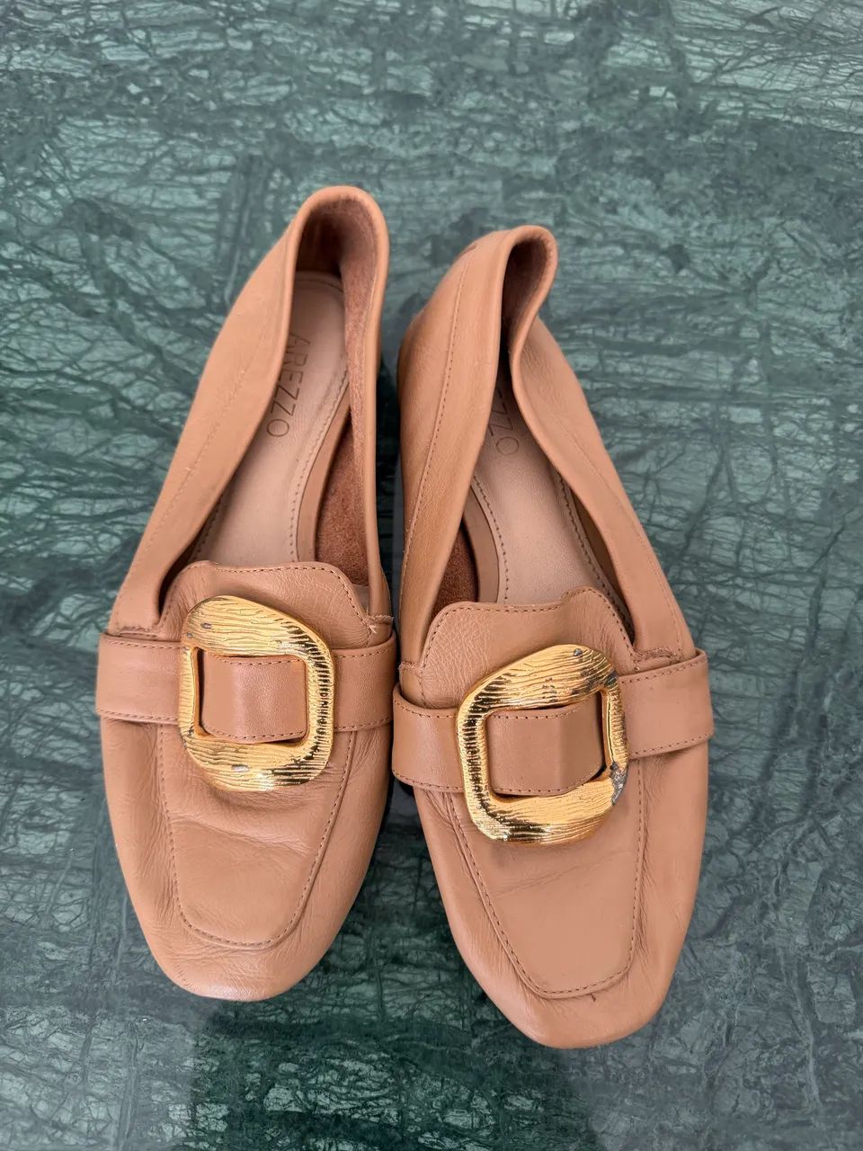 mocassim arezzo caramelo 