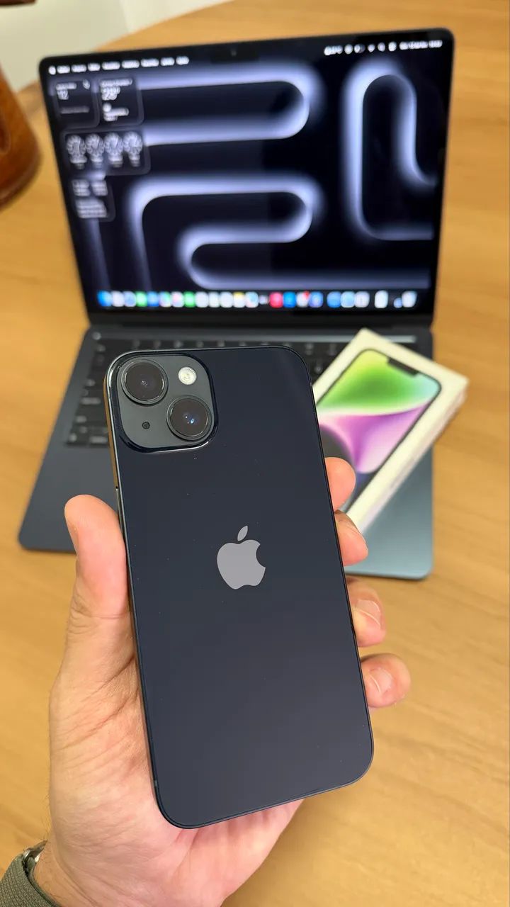 iPhone 14 Midnight 128GB, Seminovo sem detalhes (pouco uso