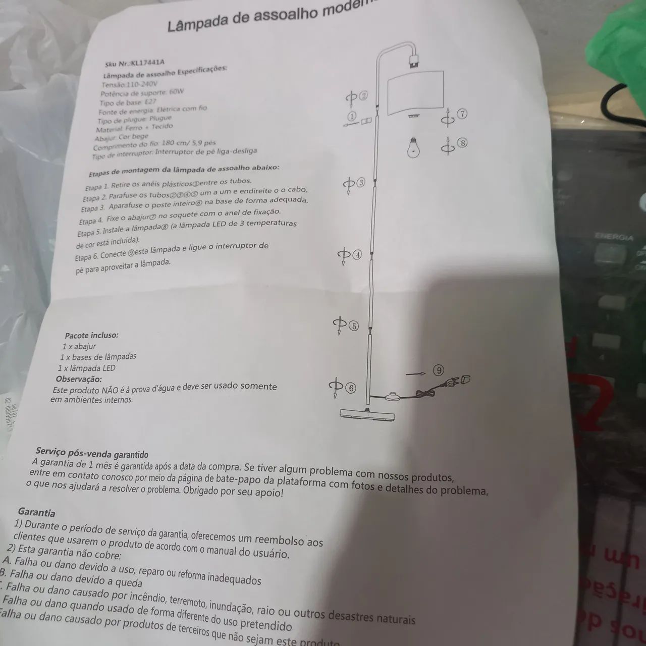 LUMINÁRIA DE CHÃO - Foto 2