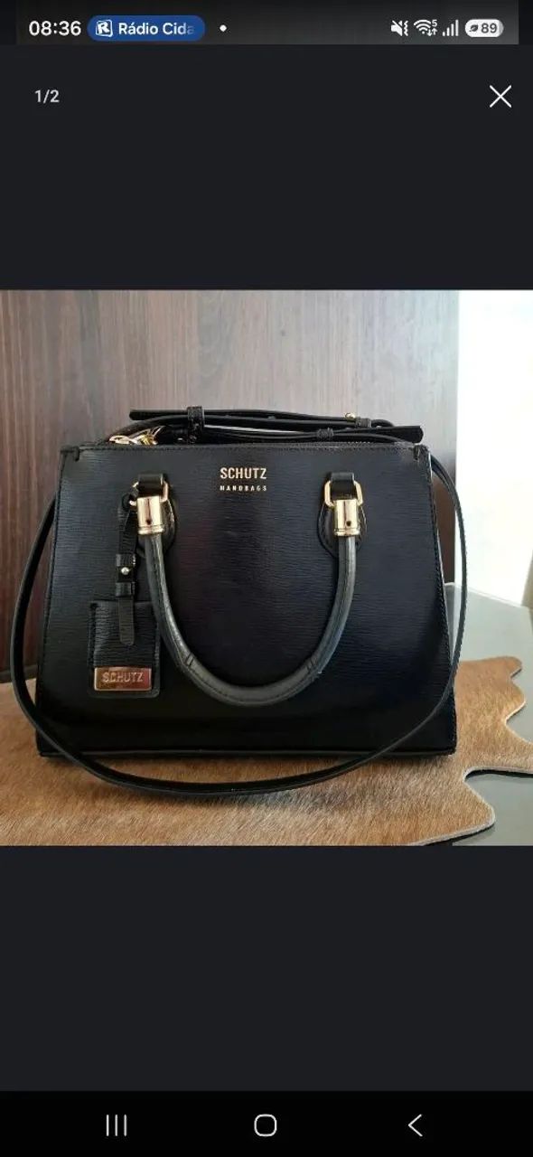 Bolsa SCHUTZ, 100% couro duas opções de alça, ORIGINAL. - Foto 2