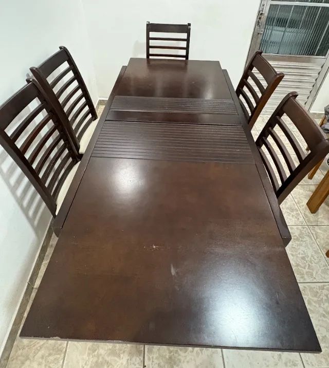 Mesa de jantar extensível (abre e fecha) - Foto 2
