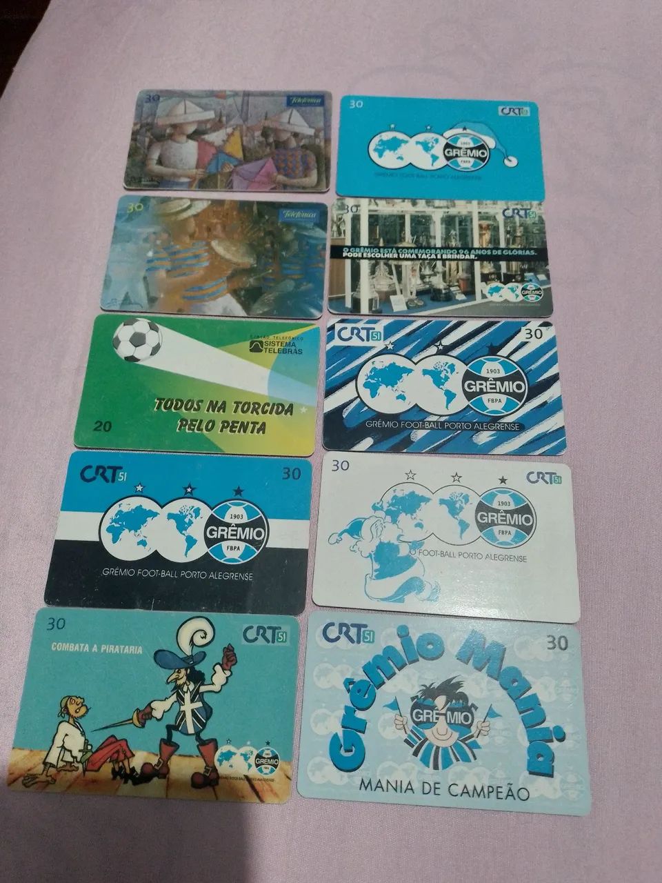 Cartões telefônicos antigos para liquidar