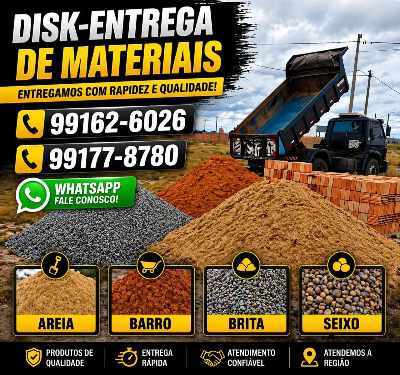 Areia-Barro-Brita-Seixo 