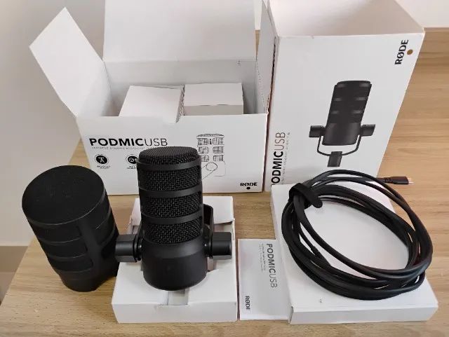 Microfone Rode Podmic Usb Xlr Dinâmico Podcast (usado) - Foto 5