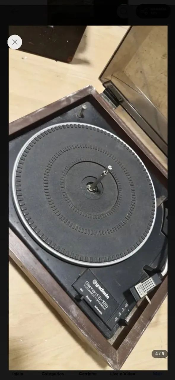 Vitrola Toca Discos Gradiente Garrard S-125 Funcionando (Usado) - Foto 2