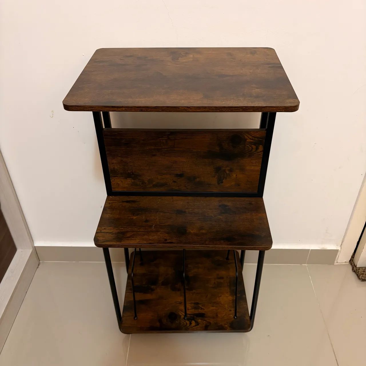 Estante Multiuso 3 Níveis com Armazenamento - Vinil, Livros e Decoração - Foto 3